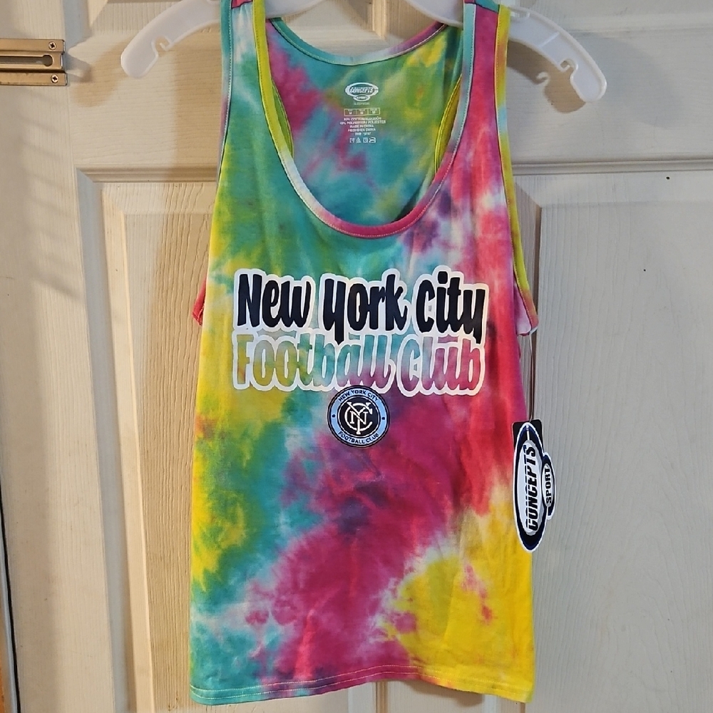 Concepts Sport Women's New York City FC Starstruck Tye-Dye Tank Top: NWT: SZ M